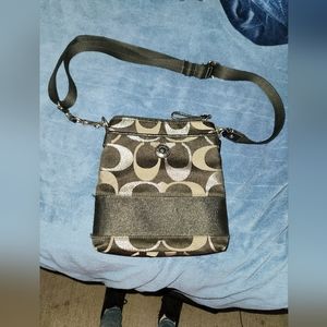 Coach Monogramed Crossbody Purse